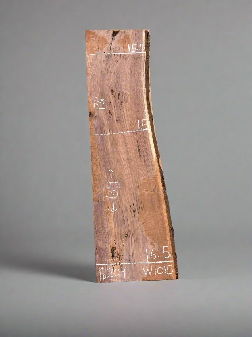 8/4 Walnut Live Edge Slab #w1015