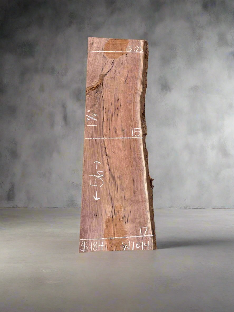 8/4 Walnut Live Edge Slab #w1014