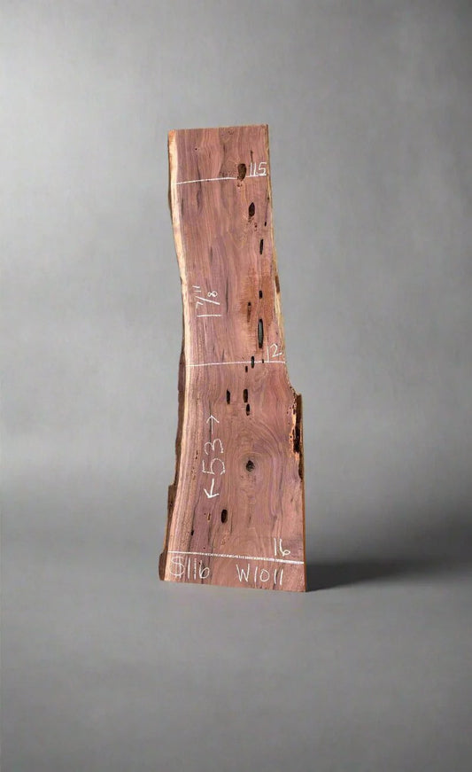 8/4 Walnut Live Edge Slab #w1011