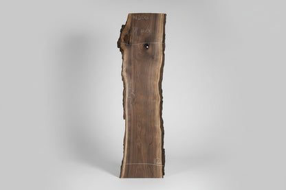 7/4 Walnut Live Edge Slab #w306