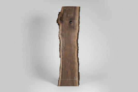 7/4 Walnut Live Edge Slab #w306